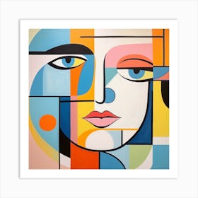 Abstract Portrait Of A Woman 2 Art Print