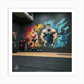 Gym Wall Mural Art Print