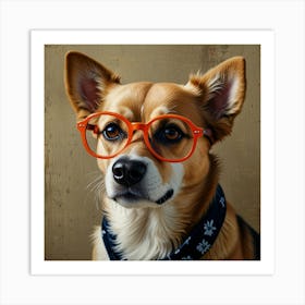 Default Dogs With Glasses Nursery Art 3 1 Art Print