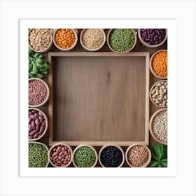 Legumes As A Frame (73) Art Print