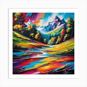 Rainbow River 2 Art Print