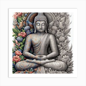 Buddha In Meditation 1 Art Print