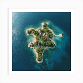 Puzzle Island Art Print