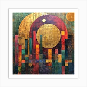 Abstract Cityscape 2 Art Print