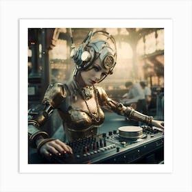 Steampunk Dj 1 Art Print