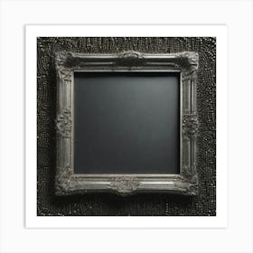 Black Frame With Beading Art Print