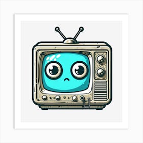 Cartoon Tv 1 Art Print