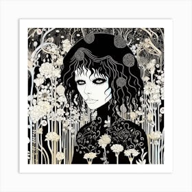 'The Girl In The Forest' Art Print