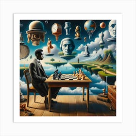 Checkmate in the Realm of Wonder Art Print