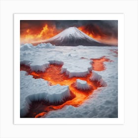 Cold and hot Art Print