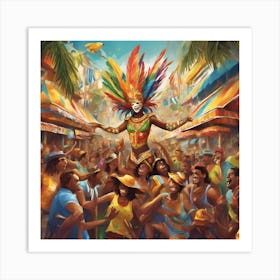 Carnival Dancer 1 Art Print