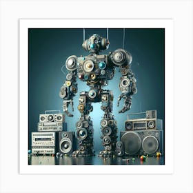 Digital Robot02 Art Print