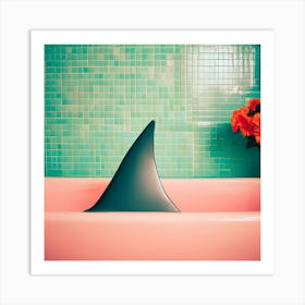 Shark Bath Art Print