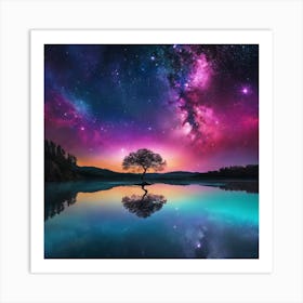 Tree In The Sky 1 Art Print