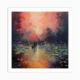 Claude's Serene Brushstrokes Art Print