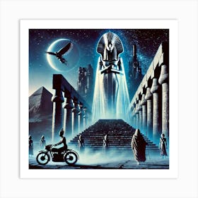 Nubian Futuristic Myth Art Print