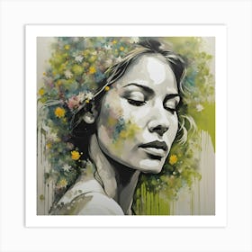 Flower Girl 1 Art Print