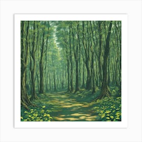 Peaceful Forest Art Print