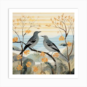 Bird In Nature Mockingbird 1 Art Print