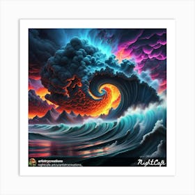 Stormy Sea 1 Art Print