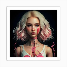 Butchered Barbie 8 Art Print