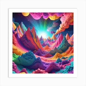 3d Art 8 Art Print