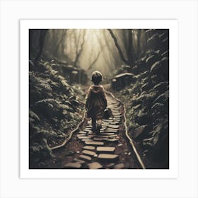 Child In The Woods Art Print