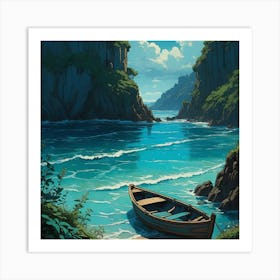 Boat On The Beach Art Print