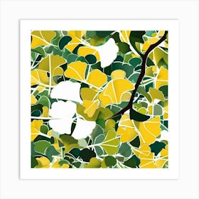 Ginkgo Leaves 2 Art Print