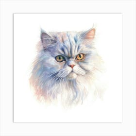 Persian Traditional Cat Portrait Art Print