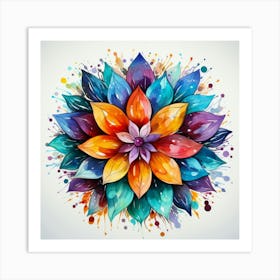 Colorful Flower 8 Art Print