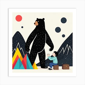 Illustration Of A Bear 9 Art Print