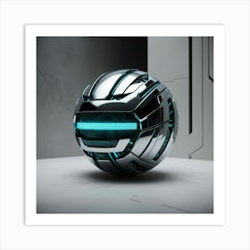 A Futuristic Hightech Ball Wall Art Decoration Art Print