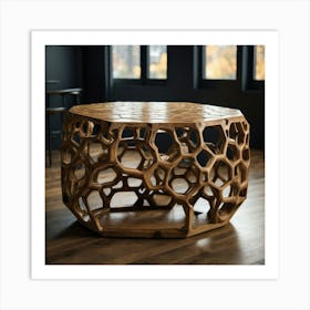 Honeycomb Design Inspired Coffee Table Art Print