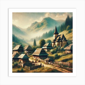 Echoes Of Old Romania Art Print