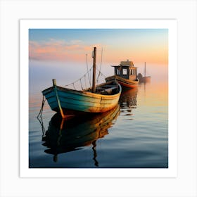 Boats Fine Art Posters By Csaba Fikker For Ai Art Depot 18 Art Print