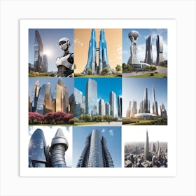 Futuristic Cityscape 14 Art Print