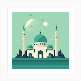 Mosque In The Sky 1 Art Print