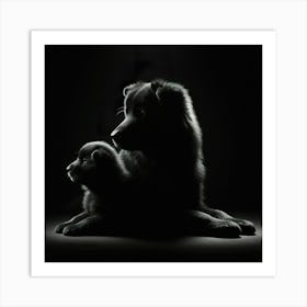 Portrait Of A Dog Art Print