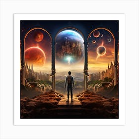 Explore the multiverse Art Print