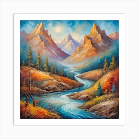 spring in the mountain Art Print