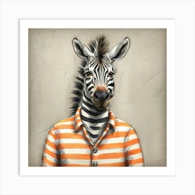 Zebra 9 Art Print