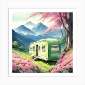 Forest Camp Art Print