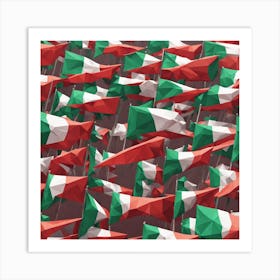 Flags Of Italy Art Print