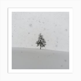 Tree In The Snow Art Print