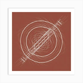 Circle Of Lines Art Print