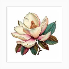 Magnolia Flower 1 Art Print