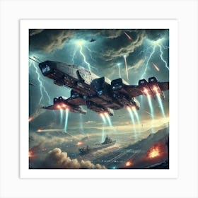 Stormhunter Frigate Art Print