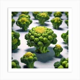 Florets Of Broccoli 15 Art Print