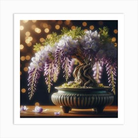 Wisteria Bonsai 1 Art Print